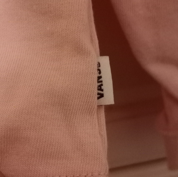 NWT VANS XS FLYING V POWDER PINK SHIRT OFF THE WALL - Picture 7 of 8